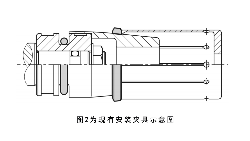 一種孔用密封圈快捷安裝夾具圖2為現有安裝夾具示意圖