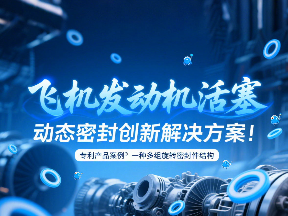 專利產(chǎn)品案例 ? 一種多組旋轉(zhuǎn)密封件結(jié)構(gòu):飛機發(fā)動機活塞動態(tài)密封創(chuàng)新解決方案!