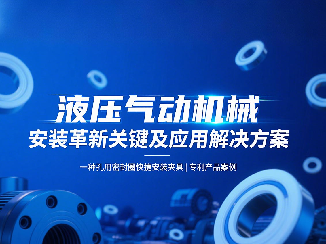 專利產品案例 ? 一種孔用密封圈快捷安裝夾具：液壓氣動機械的革新安裝工藝關鍵及應用解決方案！