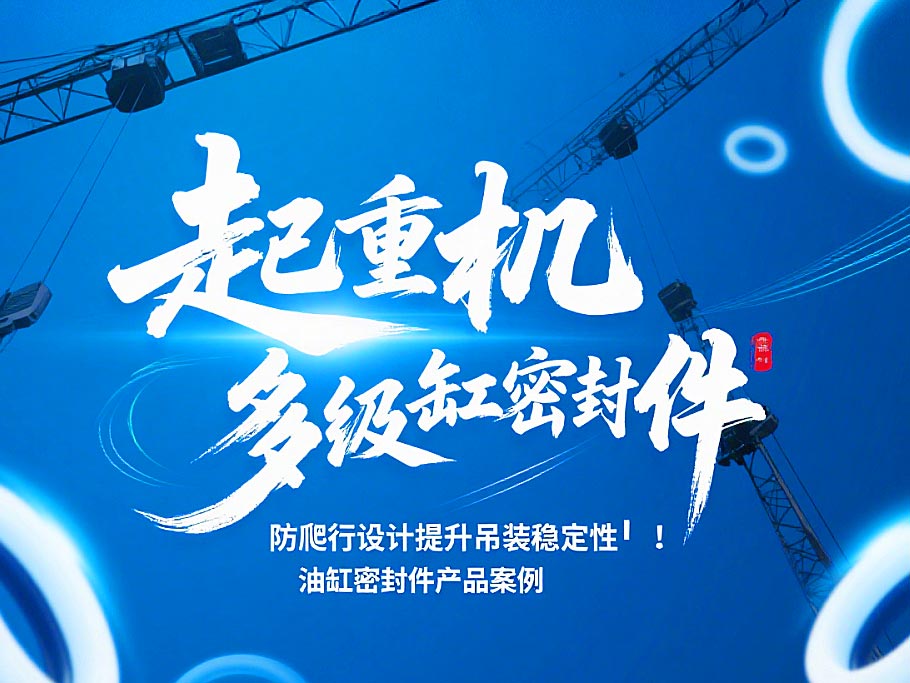 起重機多級油缸密封件!防爬行設(shè)計提升吊裝穩(wěn)定性?!