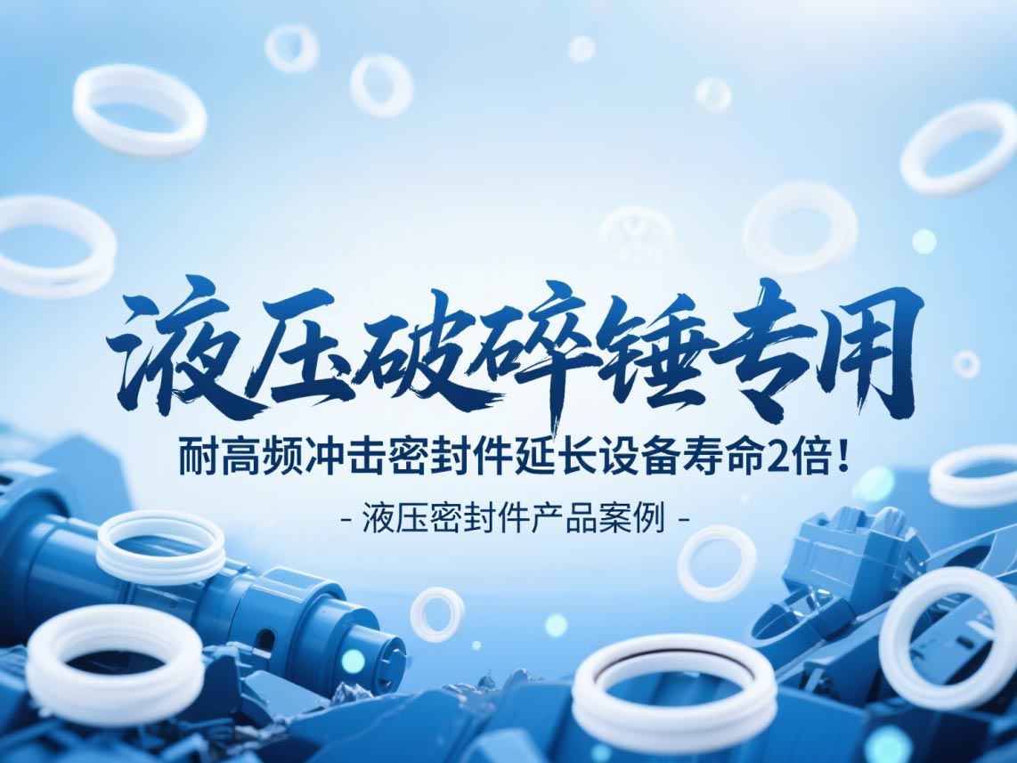 液壓破碎錘專用！耐高頻沖擊密封件延長設備壽命2倍！
