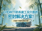大型礦卡散熱器密封圈 ? EPDM下防凍液工況介質的密封解決方案!